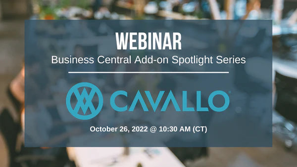 Business Central Add-on Spotlight Webinar Series | Episode #6: Cavallo Distribution Cloud