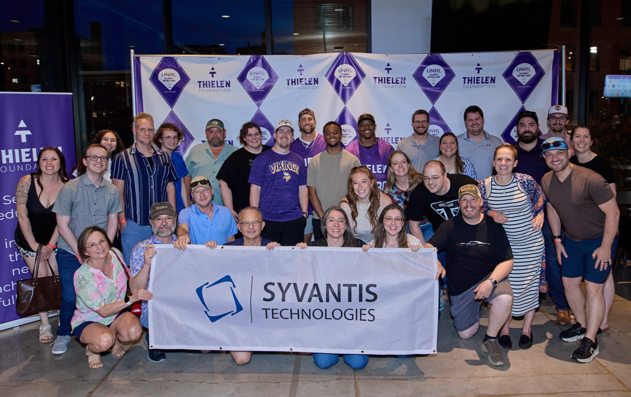 Syvantis team after the 2026 UNRL Celebrity Softball Game in St. Paul, MN