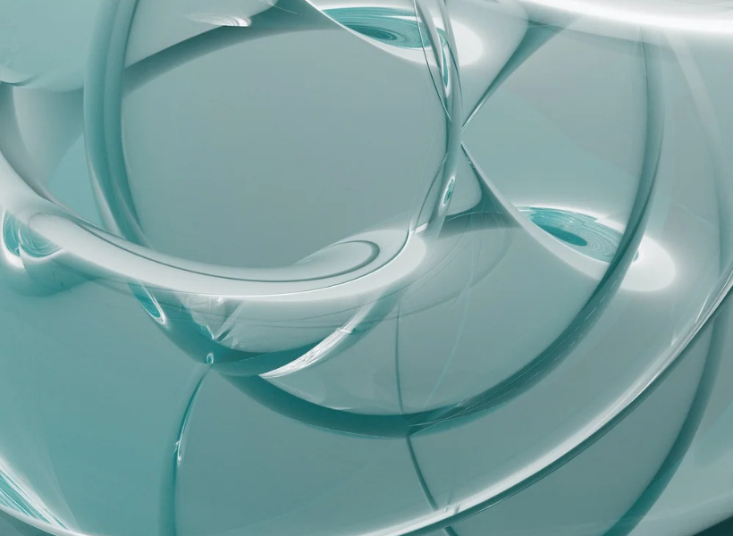 Green abstract designs 
