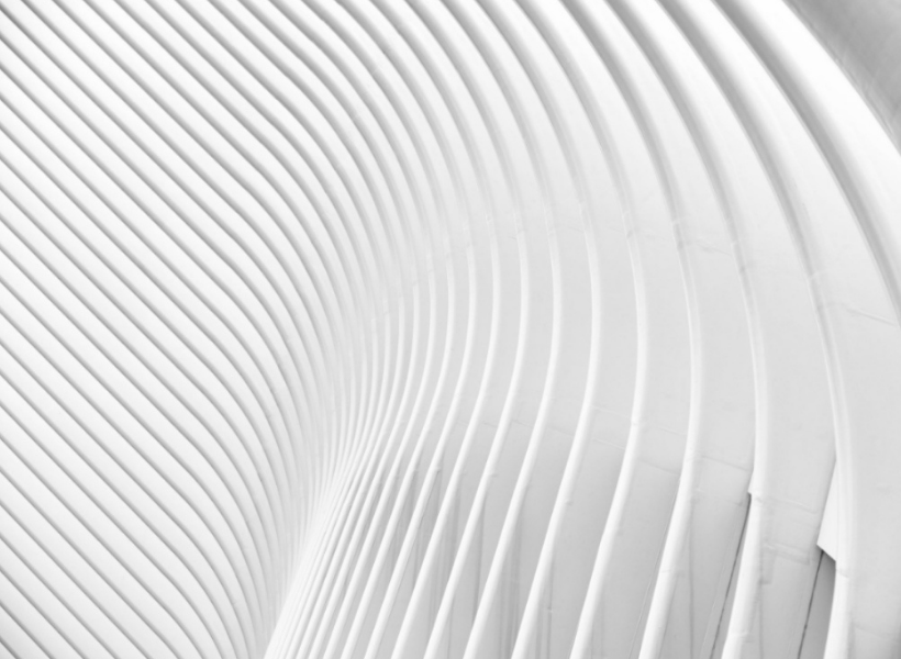 A white wavy abstract background