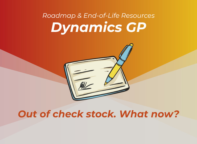 Yellow and orange graphic with animated check and pen at the center