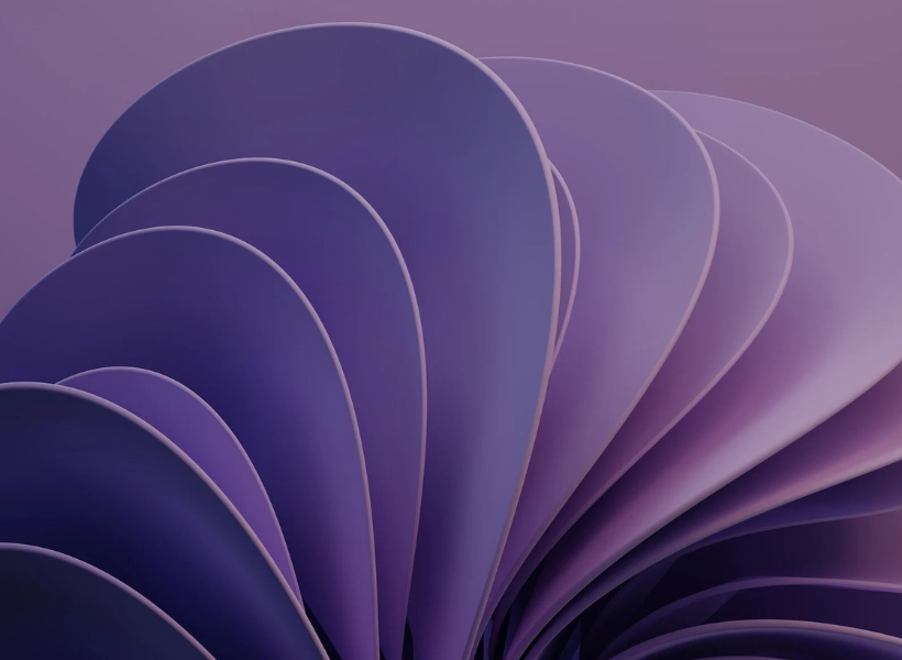 A purple abstract design over a purple background