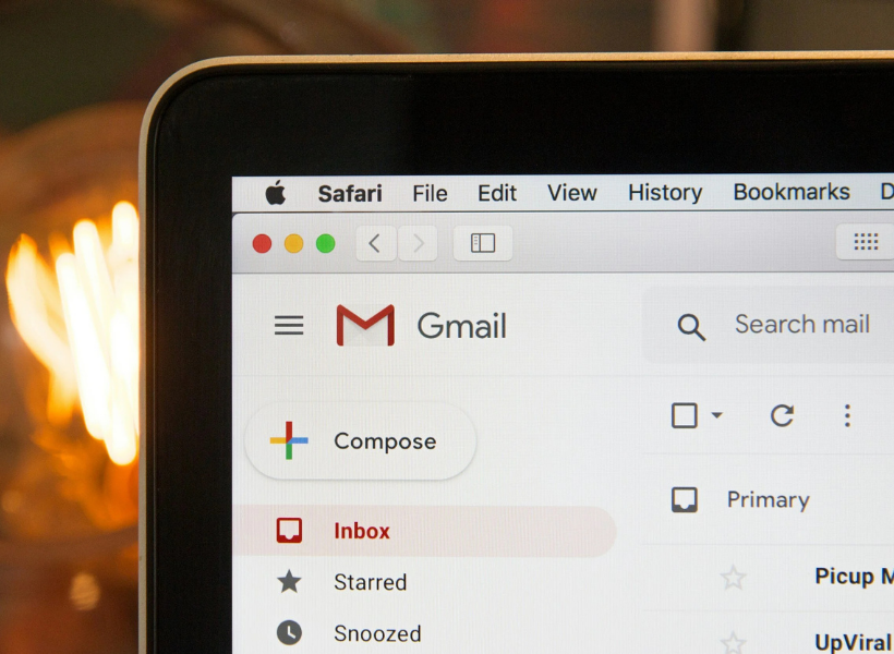Image of a Gmail account 