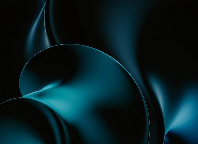 Black and blue abstract design