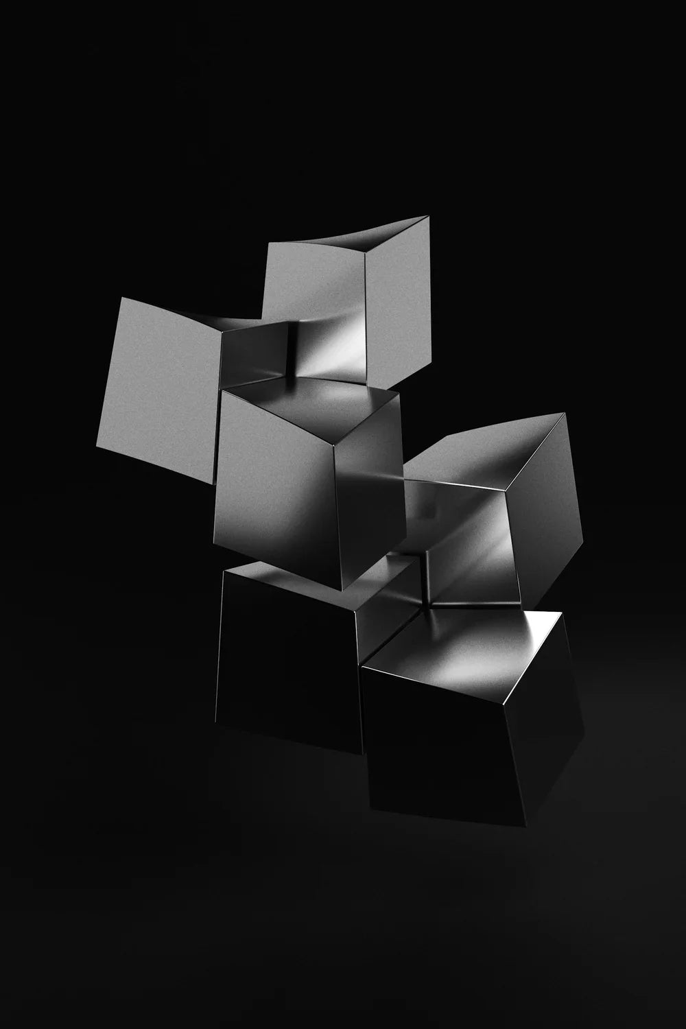 Dark abstract blocks